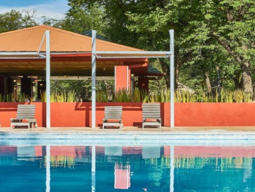 Swimming pool area at Halali Resort